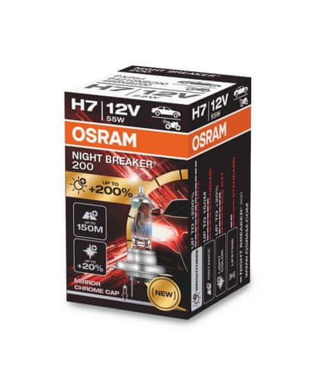 Osram H7 Night Breaker Laser +200% 1 kos