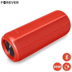 Forever TOOB 30 Bluetooth zvočnik, BS-950, 30W, TWS, IPX7, rdeč