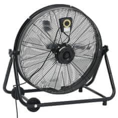 Greatstore Industrijski bobnasti ventilator 60 cm 180 W črn