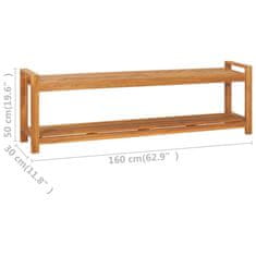 Vidaxl Klop 160 cm trdna tikovina