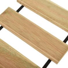 Vidaxl Vrtna potka 50x300 cm impregnirana borovina
