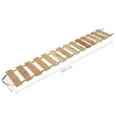 Vidaxl Vrtna potka 50x300 cm impregnirana borovina