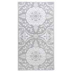 Vidaxl Zunanja preproga svetlo siva 160x230 cm PP