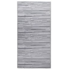 Vidaxl Zunanja preproga siva 160x230 cm PP