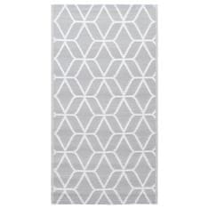 Vidaxl Zunanja preproga siva 190x290 cm PP