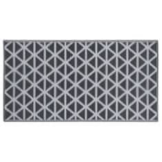 Vidaxl Zunanja preproga črna 190x290 cm PP