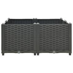 Vidaxl Visoka greda 80x80x38 cm polipropilen