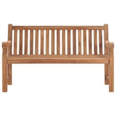 Vidaxl Vrtna klop z blazino 150 cm trdna tikovina