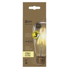 Emos LED žarnica Vintage ST64 4W E27 WW+