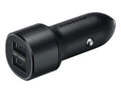 Samsung EP-L1100WBE avtomobilski polnilnik s priloženim kablom Type C/Micro USB, 15 W, črn