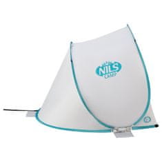 NILLS CAMP samonosilni zložljivi šotor za plažo NC3173 sivo-tyrkysova