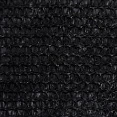 Vidaxl Senčno jadro 160 g/m2 črno 3,6x3,6x3,6 m HDPE