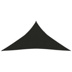 Vidaxl Senčno jadro 160 g/m2 črno 3,6x3,6x3,6 m HDPE