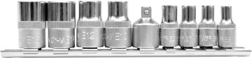 YATO  Komplet razširitev 1/4", 3/8" TORX 9 kom E5-E16