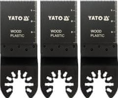 YATO  List žage za potapljanje. rezine HCS za večnamensko, 34mm (lesa, plastika), nastavljeno 3ks
