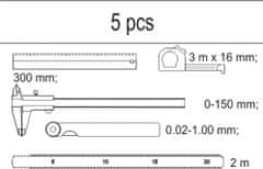 YATO  Vložek za vtičnico - nastavljeno merilniki 5ks