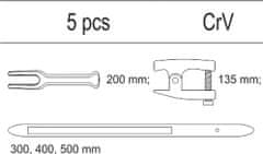 YATO  Vložek za vtičnico - 3x montažo vzvod na pnevmatiki, 2x izvijač krogličnega zgloba