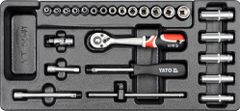 YATO  Vložek za vtičnico - nasadni ključi 25ks 3,5-14mm