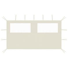 Vidaxl 3070421 Gazebo Sidewall with Windows 4x2 m Cream (315310)