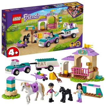 LEGO Friends 41441 Avto s prikolico in trening konja