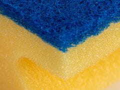 Vileda Professional High Foam Glitzi čistilna gobica, z modro kopreno, velika, rumena