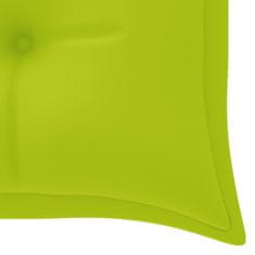 Vidaxl Vrtna klop za 3 osebe z blazino 150 cm siv evkaliptusov les