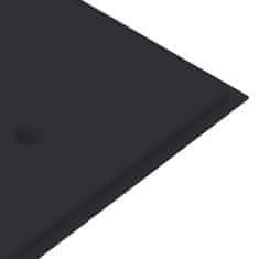 Vidaxl Blazina za vrtno klop antracitna 180x50x4 cm