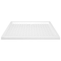 Vidaxl Tuš kad s pikami bela 80x100x4 cm ABS