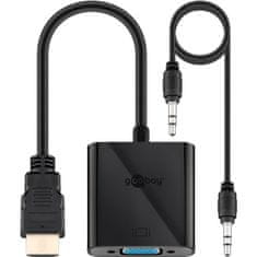 Goobay HDMI / VGA adapter, črn, 0,15 m