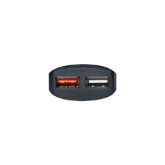 MaxTrack Polnilec 1x USB 1x QC 3.0 MQ1 črn 