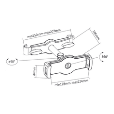 MaxTrack Nosilec za tablico HT3L