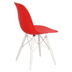 Fernity P016W PP stol rdeče / bel