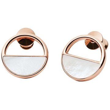 Skagen Uhani iz bronastega kamna z biserom SKJ0998791