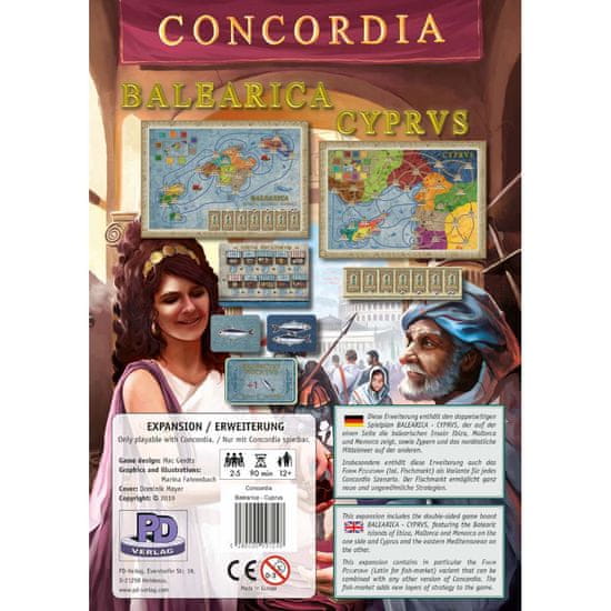 PDV družabna igra Concordia, razširitev Balearica-Cyprus angleška izdaja