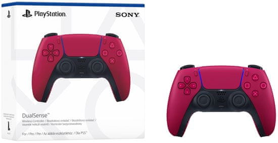 Sony DualSense brezžični igralni plošek za PS5, Cosmic Red