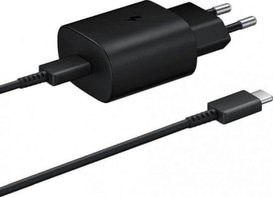 Samsung hišni polnilnik EP-TA800XBE + podatkovni kabel EP-DA905BBE, črni