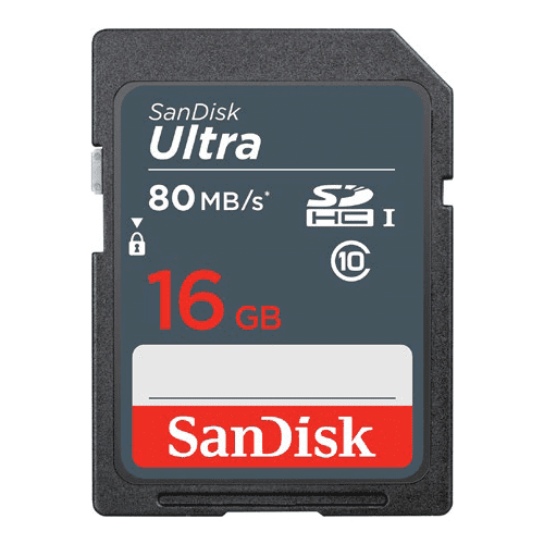 SanDisk Ultra SDHC spominska kartica, 16 GB, 80 MB/s