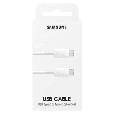 Samsung EF-DN975BWE podatkovni kabel, Super Fast Charge, Type C na Type C, bel