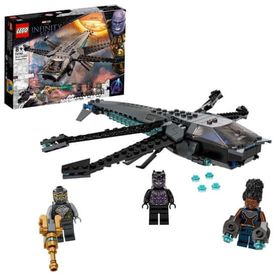 LEGO Marvel Avengers 76186 Črni panter in zmajevo letalo