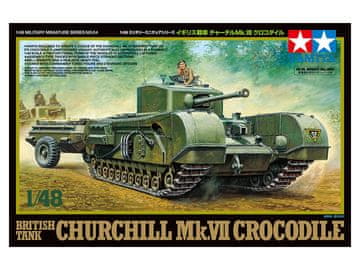 Tamiya maketa-miniatura Britanski tank Churchill Mk.VI • maketa-miniatura 1:48 tanki in oklepniki • Level 3