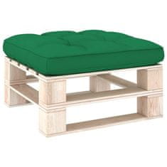 Vidaxl Blazina za kavč iz palet zelena 80x80x12 cm