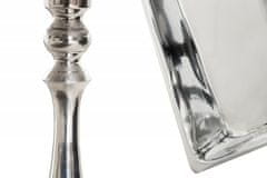 KINGHOME INVICTA JARDIN SQUARE srebrna mizica - aluminij