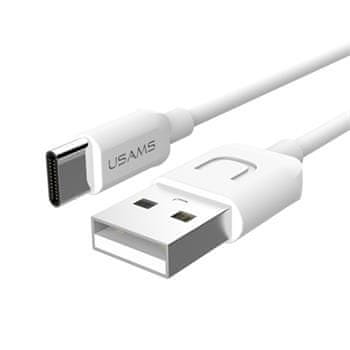 USAMS podatkovni kabel SJ099 Type C na USB, 1m, bel