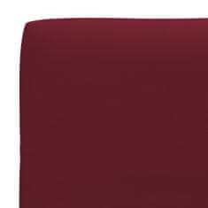 Vidaxl Blazina za kavč iz palet vinsko rdeča 70x40x12 cm