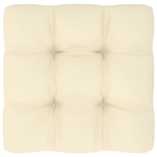 Vidaxl Blazina za kavč iz palet krem 70x70x12 cm