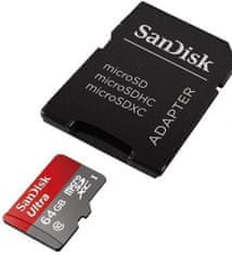 SanDisk Micro SDXC Ultra spominska kartica, 512 GB, 100 MB/s, UHS-I, C10 + SD adapter