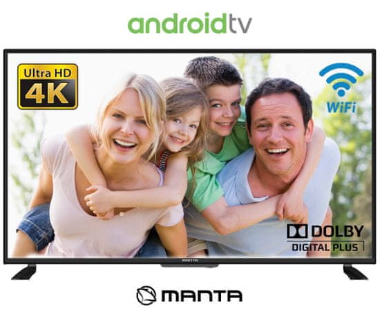 Manta 43LUA120S 4K UHD LED televizor, 109 cm, Android Smart TV