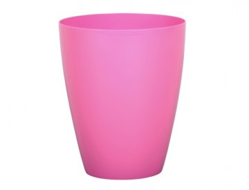 Pokrov za cvetlični lonec ORCHIDEA DARK plastika d12x15cm, roza