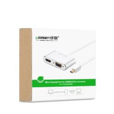 Ugreen MD115 adapter HDMI - VGA - MiniDP Full HD, belo