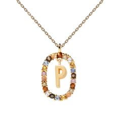 PDPAOLA Lepa pozlačena ogrlica črka "P" ČRKE CO01-275-U (verižica, obesek)